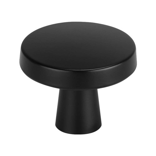 Lepatape 12 Pack Black Cabinet Knobs Matte Black Knobs - Black Kitchen Cabinet Knobs Black Drawer Knobs Black Round Cabinet Knobs Zinc Alloy Bathroom Cabinet Knobs MO5310BK