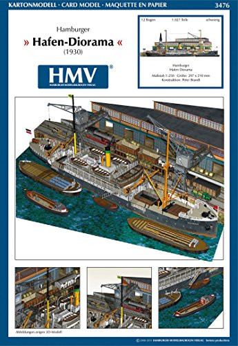 Aue Verlag HMV 3476 Papermodel Harbor Diorama Hamburg