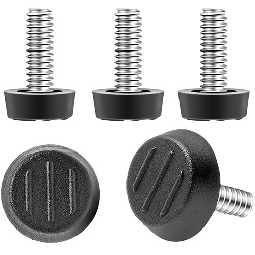 10 PCS M8 Thread Adjustable Furniture Levelers Screw in Furniture Leveling Feet Screw on Floor Leveler for Table, Chair, Cabinet, adjustable furniture legs,patio furniture feet,furniture feet (10, M8)