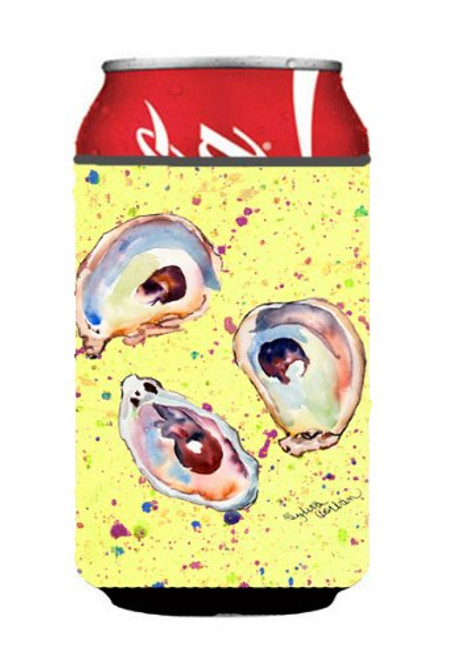 Oyster on yellow Can or Bottle Beverage Insulator Hugger