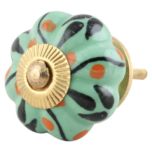Indian Shelf 10 Pieces Dresser Knobs Girls Room | Drop Pumpkin Dresser Knobs and Pulls | Dresser Drawer Pulls Black | Bathroom Knobs Ceramic | Vintage Knobs for Cabinets | Single Drawer Knob