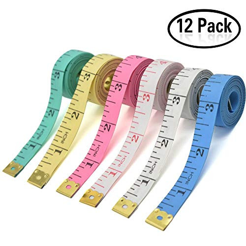 Yojoloin 12 PCS 60 inches Double Scale Soft Tape Measure Flexible Ruler for Measuring Weight Loss Medical Body Measurement Sewing Tailor Dressmaker Cloth Ruler with Accurate Measurements(150cm/60inch) Yojoloin 12 PCS 60 inches Double Scale Soft Tape Measure Flexible Ruler for Measuring Weight Loss Medical Body Measurement Sewing Tailor Dressmaker Cloth Ruler with Accurate Measurements(150cm/60inch)