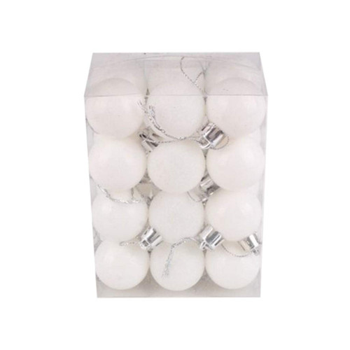 24Pcs Christmas Ball Baubles Party Xmas Tree Decorations Hanging Ornament Decor Chandelier Ornament for Car