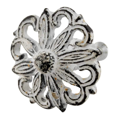 Indian Shelf 6 Pieces Decorative Knobs for Cabinets | Floral Farmhouse Knobs for Dresser Drawers | Antique Knobs for Dresser | Iron Knob Pulls | Drawer Pulls for Dresser | Bathroom Knobs
