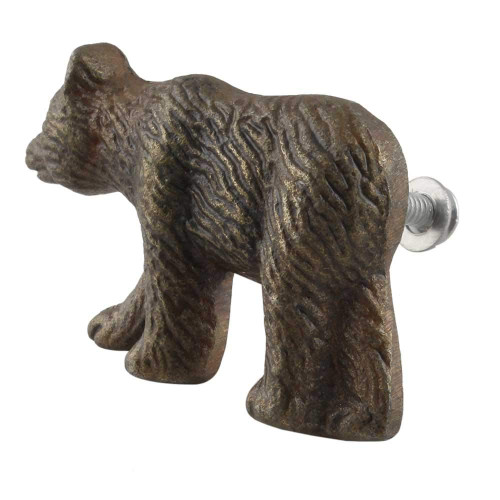 Indian Shelf 12 Pieces Vintage Drawer Pulls and Knobs | Bear Bar Cabinet Pulls | Antique Western Knobs | Iron Kitchen Door Knobs for Cabinets | Decorative Drawer Knobs | Dresser Knobs Farmhouse Style