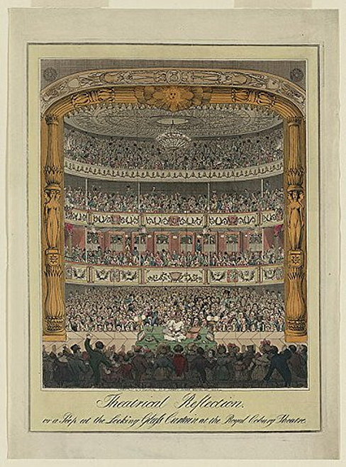 HistoricalFindings Photo: Theatrical Reflection,Looking Glass Curtain,Royal Coburg Theatre,England,London