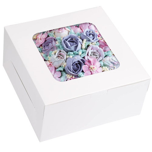 Moretoes 40pcs 10x10x5 Inch Cake Boxes with Window White Pastry Boxes Paper Bakery Box for Cakes, Pastries, Cookies, Pie, Cupcakes Moretoes 40pcs 10x10x5 Inch Cake Boxes with Window White Pastry Boxes Paper Bakery Box for Cakes, Pastries, Cookies, Pie, Cupcakes