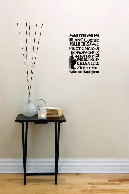Sauvignon Blanc Cognac Malbec Shiraz Pinot Grigio Champagne Merlot Riesling Chianti Zinfandel Cabernet Sauvignon Syrah Home Decor Picture Art Size :20 Inches x 30 Inches
