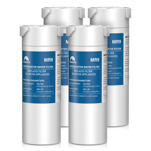 MARRIOTTO XWF Water Filter Replacement for GE XWF Refrigerator Water Filter, 4 Pack