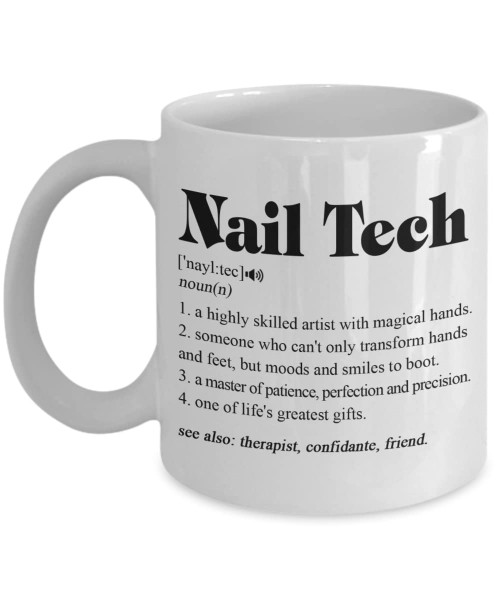 Walzzoo Nail Tech Mug - Nail Tech Gifts - Nail Technician Gifts - Nail Tech Christmas - Birthday Gift 11oz White MUG-LBPTUPPGXH-11oz 0 Walzzoo Nail Tech Mug - Nail Tech Gifts - Nail Technician Gifts - Nail Tech Christmas - Birthday Gift 11oz White MUG-LBPTUPPGXH-11oz 0