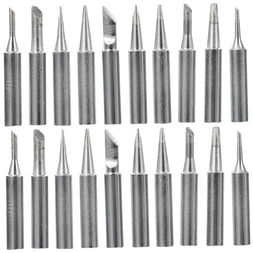 DOITOOL 2 Sets /10pcs Replacement Tips Soldering Tip Replacement Solder Tip Replacement Tip for Desoldering Welding Tip Soldering Iron Tip Iron Tips for Soldering Station Silver Replace
