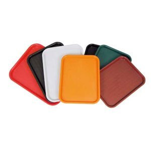 Winco Fast Food Tray, 14 by 18-Inch, Burgandy by Winco