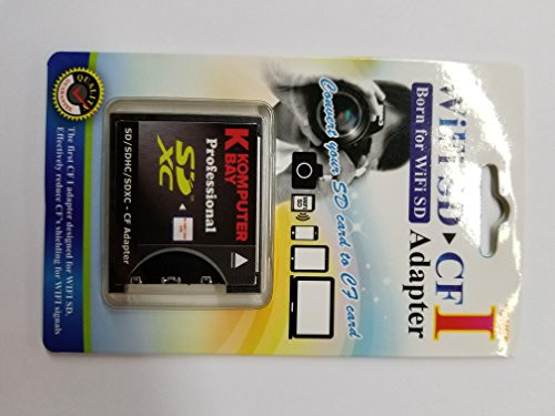KOMPUTERBAY SLIM CF Adapter SD SDHC SDXC WiFi-SD eyefi to Type I Compact Flash CF Card 