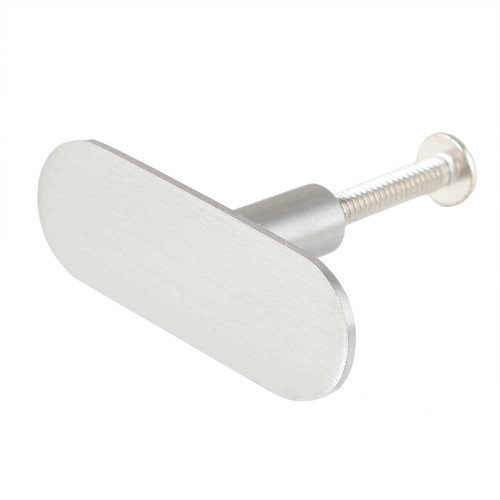 Indian Shelf 4 Pieces Pulls for Cabinets and Drawers | Oval Unique Door Knobs | Kitchen Cabinets Knobs Silver | Unique Drawer Knobs Steel | Decorative Dresser Knobs | Pull Knobs for Cabinets