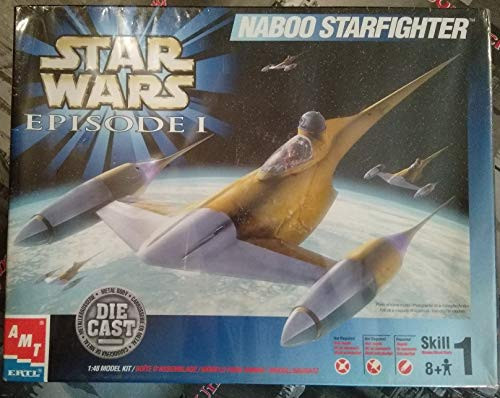 ERTL Star Wars Episode I Naboo Starfighter Die Cast Model Kit 1:48