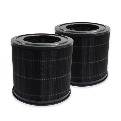 PUREBURG Replacement True HEPA Filter Compatible with Smartmi P1 Air Purifier (FJY6005EU, ZMKQJHQP11),H13 4-Stage Filtration High-efficiency Activated carbon 2-IN-1, 2-Pack