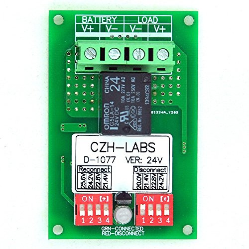 Electronics-Salon Low Voltage Disconnect Module LVD, 24V 10A, Protect/Prolong Battery Life.