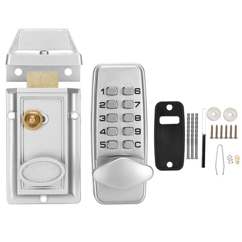 Mechanical Code Lock,Digital Code Lock,Waterproof Keypad Deadbolt Door Lock with Handle,Home Safety Accessoryfor Front Door, Home and Office, Mechanical Code Lock,Digital Code Lock,Waterproof gat