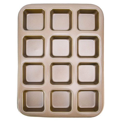 Brownie Pan, Mini Loaf Baking Pans 12 Cavity Brownie Baking Pan Tray Carbon Steel Muffin Bakeware for Kitchen Oven Baking, Brownie Bites Cupcake Bread (Gold), Brownie Pan, Mini Loaf Baking Pans 1 Brownie Pan, Mini Loaf Baking Pans 12 Cavity Brownie Baking Pan Tray Carbon Steel Muffin Bakeware for Kitchen Oven Baking, Brownie Bites Cupcake Bread (Gold), Brownie Pan, Mini Loaf Baking Pans 1