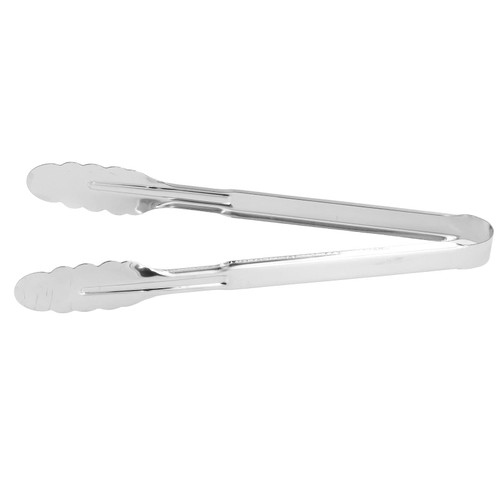 Kitchen Tongs,Stainless Steel Tongs for Cooking, Grill Tongs, Food Tong, Food Tong 304 Stainless Steel Thickened Multipurpose Barbecue Cooking Tong for Kitchen Camping(L)