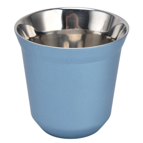 80ml Double Wall Layer Coffee Cup, 304 Stainless Steel Mini Coffee Espresso Mug Double Wall Insulated Heat Insulation Resistant Coffee Cups for Outdoo (Light Blue), 80ml Double Wall Layer Coffee 80ml Double Wall Layer Coffee Cup, 304 Stainless Steel Mini Coffee Espresso Mug Double Wall Insulated Heat Insulation Resistant Coffee Cups for Outdoo (Light Blue), 80ml Double Wall Layer Coffee