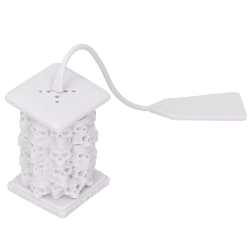 Tea Strainer,Tea Infuser,loose leaf tea steeper,Skull Shaped Tea Infuser Strainer Reusable Silicone Tea Bag Leaf Filter Diffuser Kitchen Supplies for Home Office Use