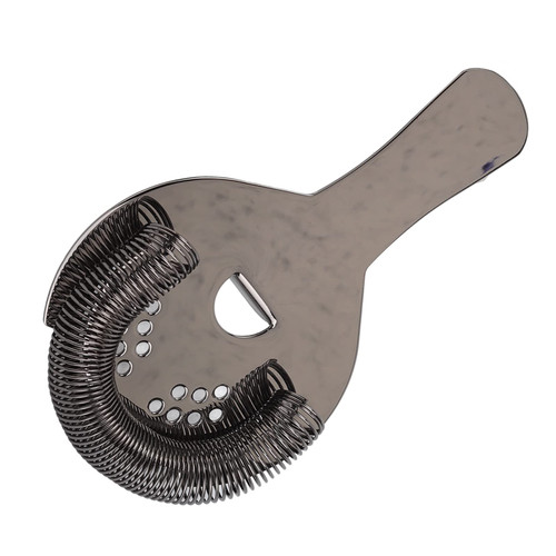 Cocktail Strainer, Fine Filter Rust Proof Stainless Steel Bar Strainer Bartender Ice Fine Filter Portable Professional Bar Strainer for Bartenders and Mixologists (Black), Cocktail Strainer Stain