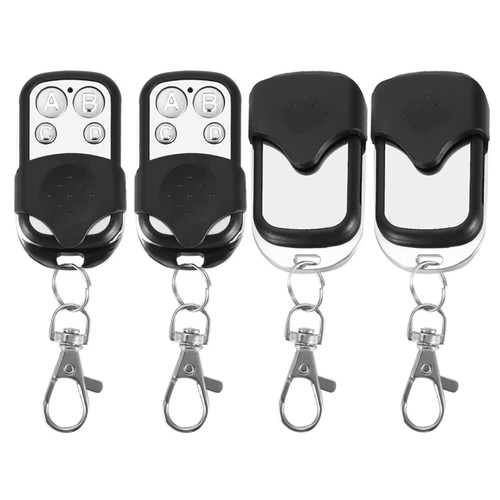 4pcs Remote for Gate, Remote Control Key Fob,Universal Cloning Wireless Remote Control Key Fob for Car Garage Door Gate 433.92mhz