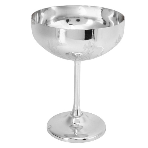Red Wine Goblet,Metal Wine Goblet,Metal Champagne Glass 304 Stainless Steel Goblet Engraved Bar Party Red Wine Cup Decorative Cups for Party Barware Kitchen Tools(Silver)