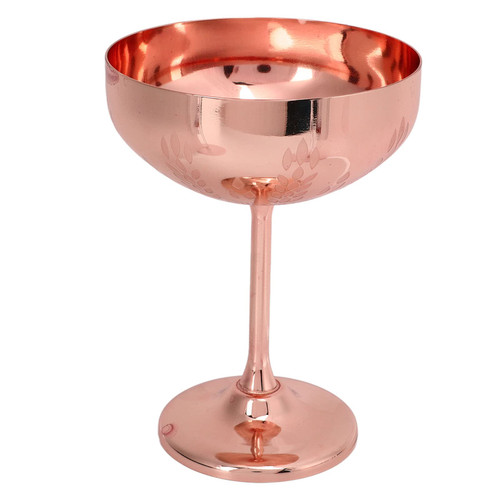 Red Wine Goblet,Metal Wine Goblet,Metal Champagne Glass 304 Stainless Steel Goblet Engraved Bar Party Red Wine Cup Decorative Cups for Party Barware Kitchen Tools(Rose Gold)