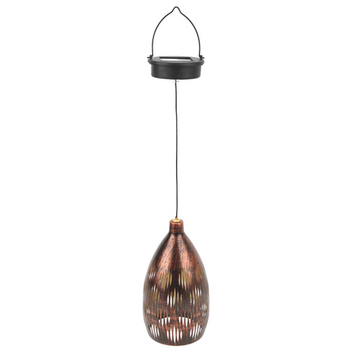 plplaaoo Garden Hanging Lantern, Solar Lantern Outdoor,Solar Lantern IP65 Waterproof Automatic Retro Decorative Outdoor Hanging Light for Garden Courtyard Patio
