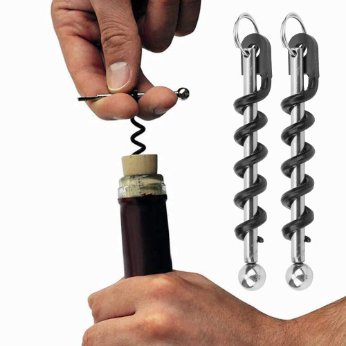 Portable Stainless Steel Wine Beer Bottle Opener,2Pcs Black Beer Bottle Opener, Corkscrew Wine Opener, Corkscrew Kitchen Accessories, for Restaurant Wine Bottle Camping Travel Gift Portable Stainless Steel Wine Beer Bottle Opener,2Pcs Black Beer Bottle Opener, Corkscrew Wine Opener, Corkscrew Kitchen Accessories, for Restaurant Wine Bottle Camping Travel Gift