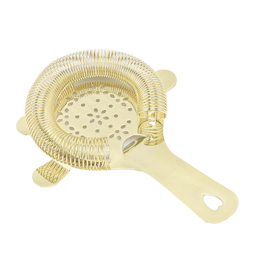 Cocktail Strainer,Stainless Steel Bar Strainer,Bartender Ice Filter Bartender Accessories,Bar Cocktail Strainer,for Drinks,Bar (gold)