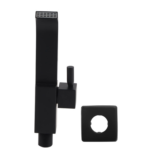 Sink Water Faucet,Wall Kitchen Faucet,G1/2 Single Cold Water Faucet Wall Mounted Bathroom Basin Sink Faucet,Thickened Handle,Mop Pool Tap Black for Everyday Cleaning tasks