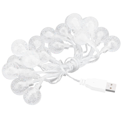 plplaaoo LED Outdoor String Lights, String Light, USB Light String 20LED Crystal Bubble Ball Shaped Decorative Light String for Bedroom Party Wedding Camping Indoor Outdoor plplaaoo LED Outdoor String Lights, String Light, USB Light String 20LED Crystal Bubble Ball Shaped Decorative Light String for Bedroom Party Wedding Camping Indoor Outdoor