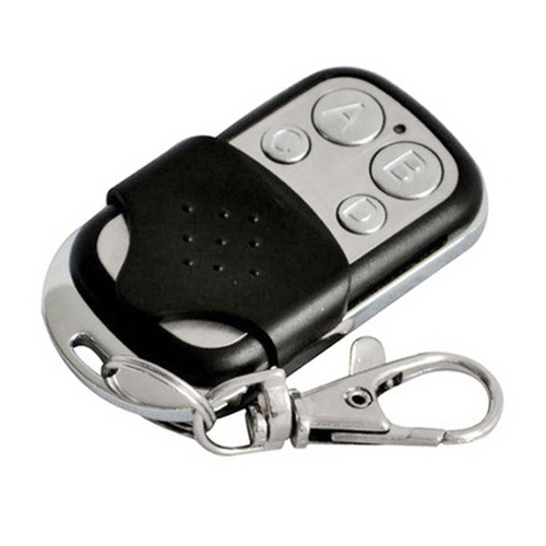 plplaaoo Secure Wireless RF Remote Control Relay Switch, 433MHZ RF Universal Wireless Remote Control Switch,Remote Control Metal 4 Key Wireless Universal Switch for EV1527 Learning