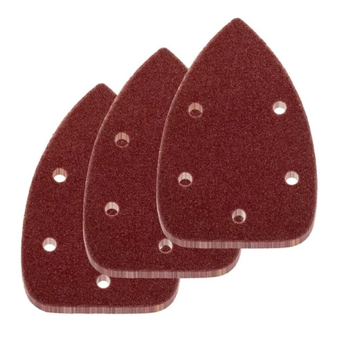 40pcs Mouse Sander Pads,140 * 90mm 5 Holes Detail Sander Sanding Sheets 60 Grit Hook and Loop