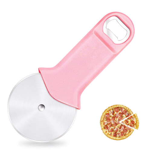 Supercenter Pizza Cutter Wheel - Sharp Blade Pizza Slicer and Ergonomic Handle with Bottle Opener, Stainless Steel Pizza Wheel & Dishwasher Safe