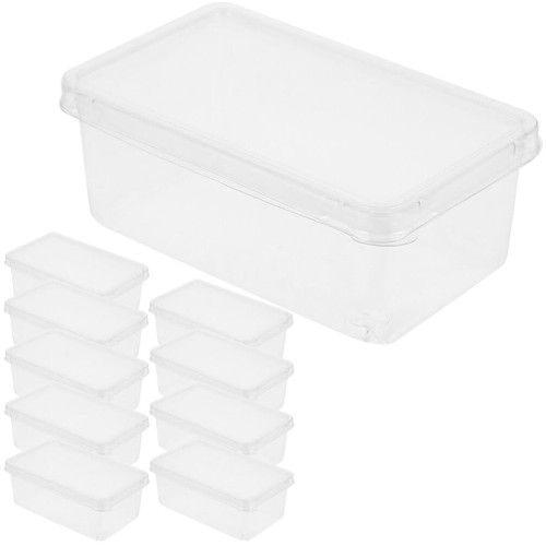 UPKOCH Clear Cake Holder 10pcs Clear Cake Box Transparent Bakery Boxes Cake Carrier with Lid Cupcake Cake Container Tiramisu Wrapping Boxes Cake Package for Wedding Birthday
