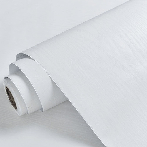 WADILE White Wood Peel and Stick Wallpaper 15.9in X 393.7in, Contact Paper for Cabinets/Countertops Waterproof, Removable Wall Paper for Furniture Kitchen Self-Adhesive, Vinyl Realistic Wood Sensation