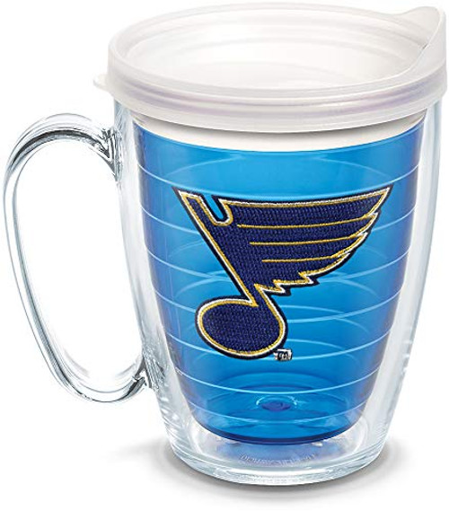 Tervis 1084882 NHL St. Louis Blues Logo Tumbler with Emblem and Frosted Lid 16oz Mug, Blue Tervis 1084882 NHL St. Louis Blues Logo Tumbler with Emblem and Frosted Lid 16oz Mug, Blue