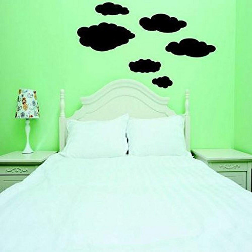 Design with Vinyl RE 2 C 2044 Clouds Image Vinyl Wall Decal Sticker, 16 x 24", Black Design with Vinyl RE 2 C 2044 Clouds Image Vinyl Wall Decal Sticker, 16 x 24", Black