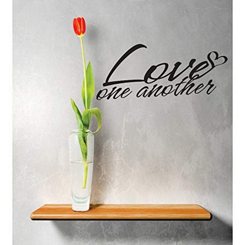 Design with Vinyl RE 3 C 2331 Love On Another Image Quote Vinyl Wall Decal Sticker, 20 x 40", Black Design with Vinyl RE 3 C 2331 Love On Another Image Quote Vinyl Wall Decal Sticker, 20 x 40", Black