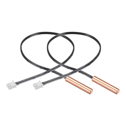 Rebower NTC Thermistor Probe 5K 1.3ft Waterproof Copper Temp Sensor Probe, [for Digital Temperature Transmitter] - 2pcs