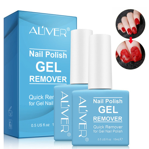 Gel Nail Polish Remover (2 Pack), Ultra-Powerful Professional Nail Polish Remover for Natural, Quickly & Easily Magic Soak-Off Gel Polish in 2-5 Minutes - Safe, No Need For Foil, Soaking Or Wrapping.