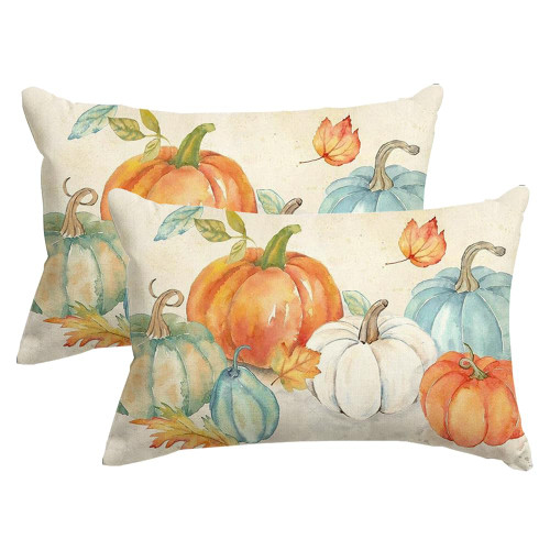 RABUSOFA Fall Pillow Covers 12x20 Inch,Orange Pumpkin Pillows Decorative Throw Pillows,Autumn Outdoor Pillow Cases Set of 2,Thanksgiving Lumbar Cushion Covers,Fall Decorations for Home Couch Sofa RABUSOFA Fall Pillow Covers 12x20 Inch,Orange Pumpkin Pillows Decorative Throw Pillows,Autumn Outdoor Pillow Cases Set of 2,Thanksgiving Lumbar Cushion Covers,Fall Decorations for Home Couch Sofa