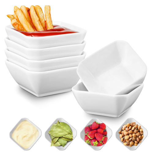 Mfacoy 6 Pack Soy Sauce Dishes, 3 oz Ceramic Dipping Bowls, Pinch Bowls, Small Dip Bowls Set, Sauce Dish Bowls, Mini Bowl for Side Dish, Ketchup, Soy, BBQ, Sushi, Party, Condiments Serving Bowl Set Mfacoy 6 Pack Soy Sauce Dishes, 3 oz Ceramic Dipping Bowls, Pinch Bowls, Small Dip Bowls Set, Sauce Dish Bowls, Mini Bowl for Side Dish, Ketchup, Soy, BBQ, Sushi, Party, Condiments Serving Bowl Set