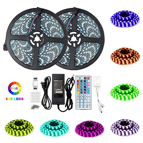Polaristar Led Strip Lights,10m Waterproof 5050 RGB 600leds Flexible Color Changing Led Light Strip with 44Keys IR Remote 12V Power Supply for Indoor and Outdoor Decor Polaristar Led Strip Lights,10m Waterproof 5050 RGB 600leds Flexible Color Changing Led Light Strip with 44Keys IR Remote 12V Power Supply for Indoor and Outdoor Decor