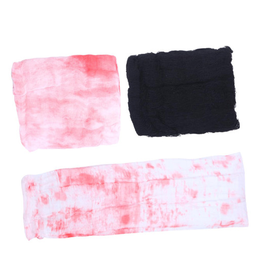 BESTOYARD 3pcs Outdoor Party Decorations Outdoor Table Cover Halloween Tablecloth Outdoor Decor Halloween Party Decoration Haunted House Cloth Halloween Tablecloth Bloody Blood Fabric Props