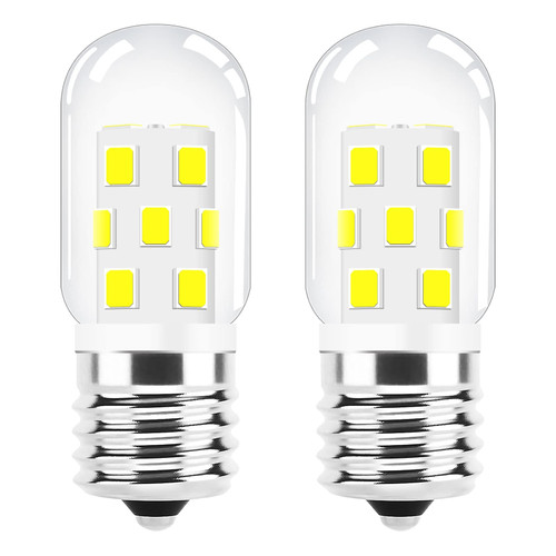 LED Microwave Light Bulb Over Stove Appliance 8206232A 40W Incandescent Equivalent, E17 LED Bulb Dimmable for Refrigerator, Range Hood, 3W 380LM Daylight White 6000K, T7 Intermediate Base, Pack of 2 LED Microwave Light Bulb Over Stove Appliance 8206232A 40W Incandescent Equivalent, E17 LED Bulb Dimmable for Refrigerator, Range Hood, 3W 380LM Daylight White 6000K, T7 Intermediate Base, Pack of 2